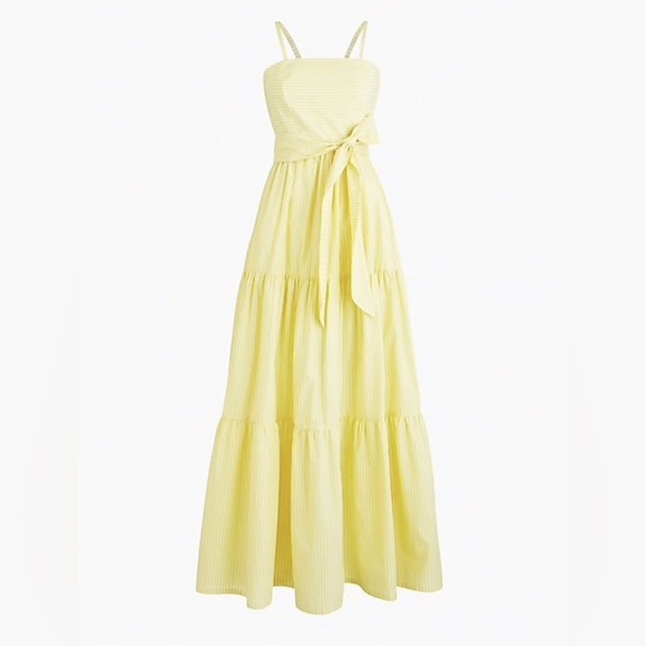 J. Crew Tiered maxi dress in stripe - Picture 2 of 5
